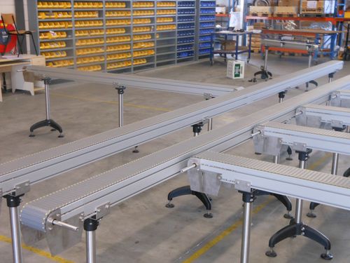 Transportador de banda - Mattop conveyor system  CS MTS - MS Plus Automation GmbH - horizontal / recto / de transporte
