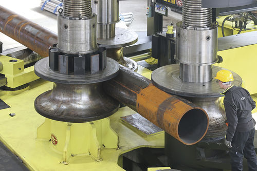 Máquina curvadora hidráulica - MG S.R.L. - de perfiles / de perfiles / con 3 rodillos motores