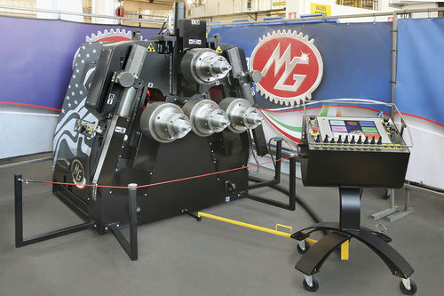 Máquina curvadora eléctrica - ARL110.4 - MG S.R.L. - de perfiles / con 4 rodillos motores