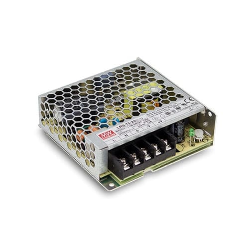 Alimentación eléctrica 1U - LRS-75 series - Mean Well - AC/DC / de salida simple / conmutada