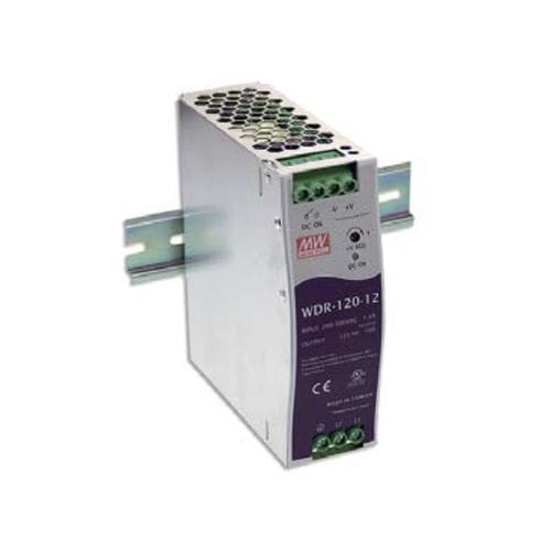 Alimentación eléctrica en riel DIN - WDR-120 series  - Mean Well - AC/DC / de salida simple / monofásica