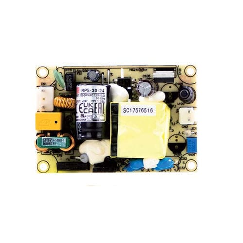 Alimentación eléctrica chasis abierto - RPS-30 series  - Mean Well - AC/DC / de salida simple / con protección contra cortocircuitos