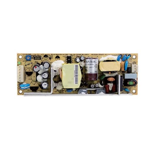 Alimentación eléctrica chasis abierto - ELP-75 series  - Mean Well - 1U / AC/DC / de salida simple
