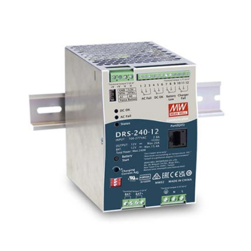 Alimentación eléctrica en riel DIN - DRS-240 series - Mean Well - AC/DC / de salida simple / con protección contra cortocircuitos
