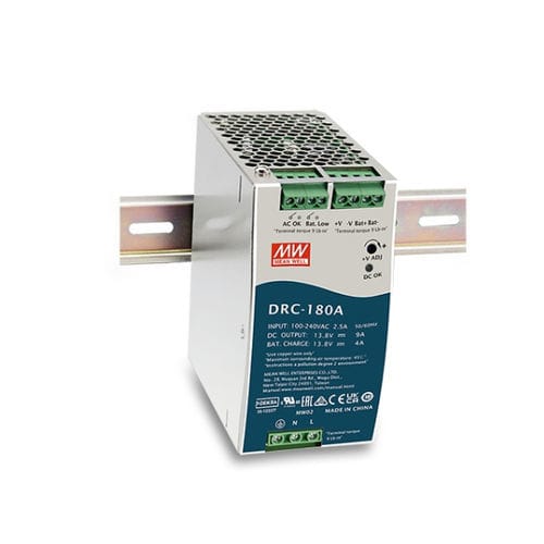 Alimentación eléctrica en riel DIN - DRC-180 series  - Mean Well - AC/DC / de salida simple / con protección contra cortocircuitos