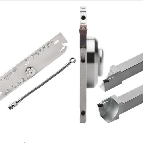 Herramienta de ranurado exteriores - GW - MITSUBISHI MATERIALS - con plaquitas de corte / con fluido de refrigeración