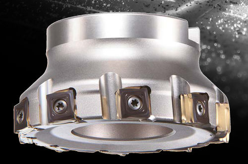 Fresa de dos cortes - VOX400 series - MITSUBISHI MATERIALS - tangencial / de plaquita / de desbaste