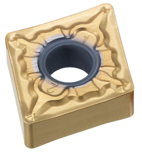 Plaquita de torneado para acero inoxidable - MP3025 series - MITSUBISHI MATERIALS - para acero / revestimiento de PVD
