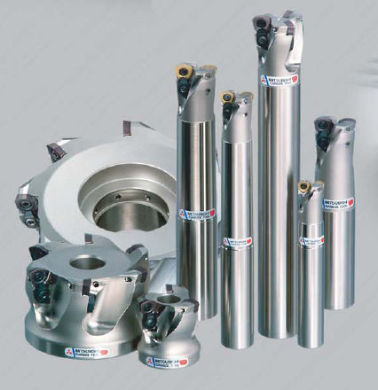 Fresa de dos cortes - AJX series - MITSUBISHI MATERIALS - de plaquita / para planear