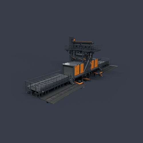 Granalladora de turbina - RRBK - RÖSLER OBERFLÄCHENTECHNIK - con transportador de rodillos / para perfiles / para tuberías