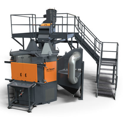 Granalladora con mesa giratoria - RDT-S - RÖSLER OBERFLÄCHENTECHNIK - para metal / automática