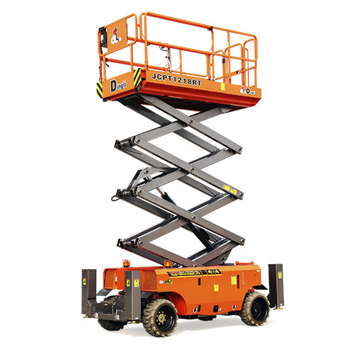 Plataforma elevadora de tijera autopropulsada - JCPT1418RT / JCPT1218RT - Zhejiang Dingli Machinery Co,Ltd - hidráulica / diésel