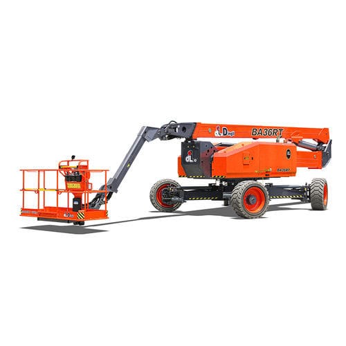 Cesta telescópica móvil - BA36RT - Zhejiang Dingli Machinery Co,Ltd - contenedor / diésel