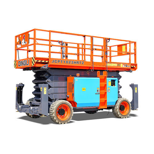 Plataforma elevadora de tijera móvil - JCPT1823HRT2 - Zhejiang Dingli Machinery Co,Ltd - híbrida / de exterior / compacta