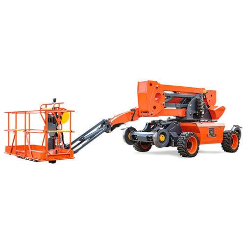 Cesta vertical con orugas - BA16RR - Zhejiang Dingli Machinery Co,Ltd - en riel / diésel