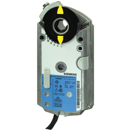Actuador de compuerta neumático - GAP191.1E - Siemens Fire Safety - rotativo / IP54