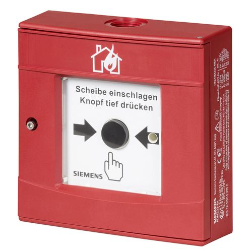 Pulsador de alarma manual direccionable - FDM223-Ex - Siemens Fire Safety - ATEX / para atmósfera explosiva / de alarma de incendio