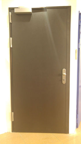 Puerta abatible - Talleres Alfa Torres - de acero galvanizado / para interior / acústica