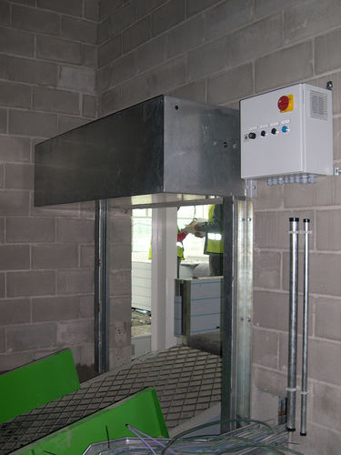Puerta de cinta transportadora - Talleres Alfa Torres - enrollable / de metal / de PVC