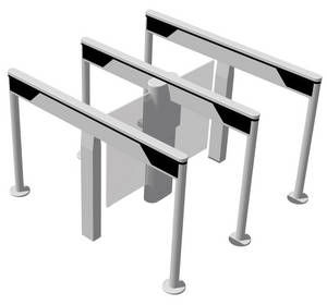 Torniquete de media altura - SlimLane 945 Twin - AUTOMATIC SYSTEMS