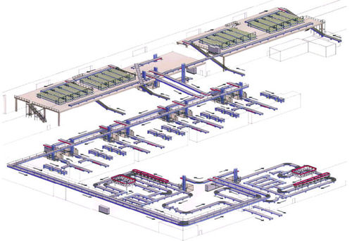 Sistema de transporte de cinta transportadora - BCS SIA - para la industria alimentaria