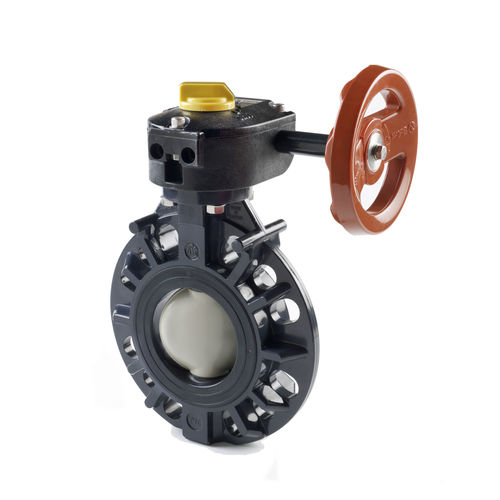Válvula para la industria química - DIVATEC,SL - de mariposa / de palanca / con volante