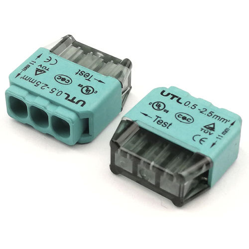 Bloque de conexión push-in - UC41-03-GN - Utility Electrical Co., Ltd. - sin tornillos / de muelle / con conexión rápida