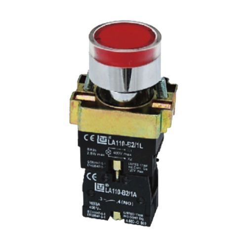 Botón pulsador táctil - LA110-B2-BW series - Utility Electrical Co., Ltd. - de corte / con indicador luminoso