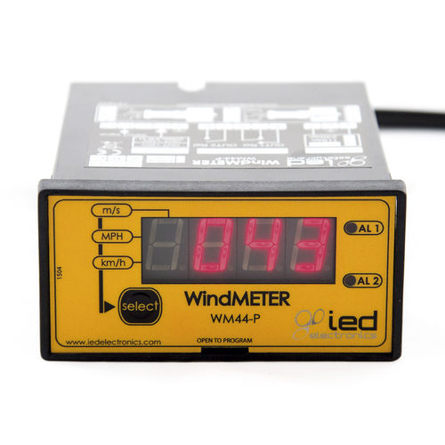 Indicador de velocidad del viento - WM44-P V3 series - IED COMPANY - de 3 dígitos / para montaje sobre panel / 4-20 mA