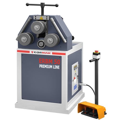 Máquina curvadora hidráulica - ERBM50 - Cormak - de tubos / de perfiles / con 3 rodillos motores