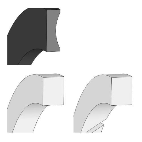 Anillo antiextrusión de PTFE - DICHTOMATIK SAS - de PTFE