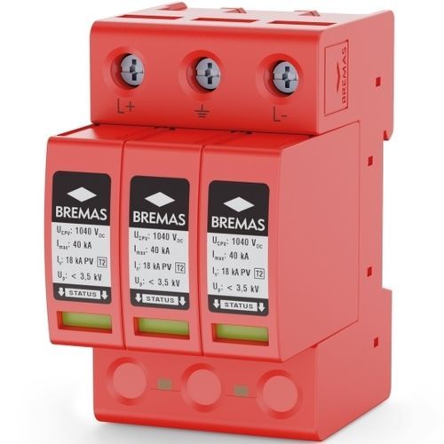 Protector de sobretensión de tipo 2 - SAPV100T2 - BREMAS BETTER SWITCHES - clase II / para instalación fotovoltaica / DC