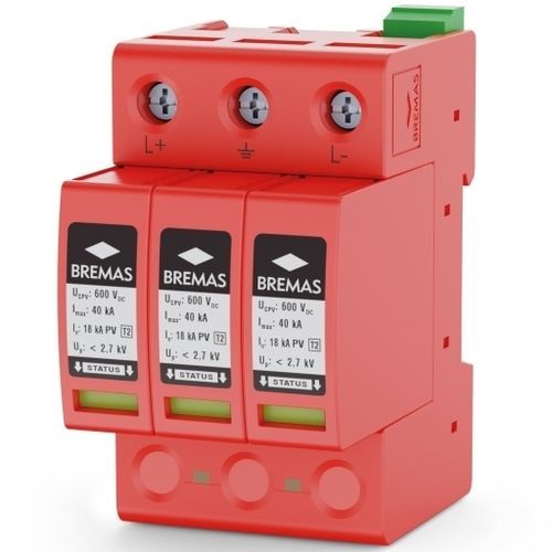 Protector de sobretensión de tipo 2 - SAPV060T2R - BREMAS BETTER SWITCHES - clase II / con teleseñalización / para instalación fotovoltaica