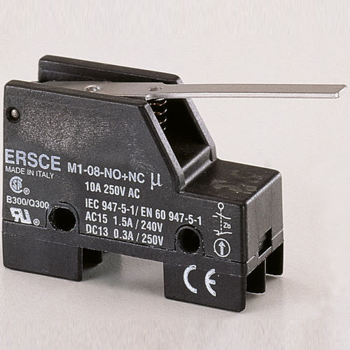 Interruptor de posición en miniatura - M308NONC - BREMAS BETTER SWITCHES - IP40 / compacto / para la industria