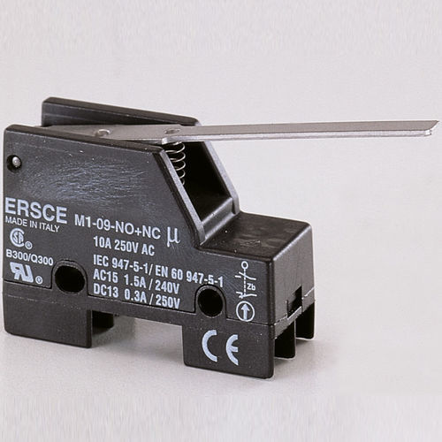 Interruptor de posición en miniatura - M309NONC - BREMAS BETTER SWITCHES - IP40 / compacto / para la industria