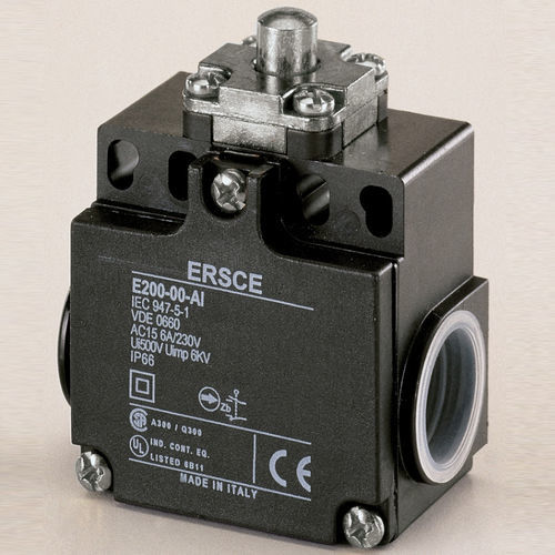 Interruptor de final de carrera para actuador - E20001AI - BREMAS BETTER SWITCHES - IP66 / de seguridad / con émbolo