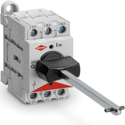Interruptor seccionador de baja tensión - DS0323BFL6 - BREMAS BETTER SWITCHES - 3 polos / AC / en riel DIN