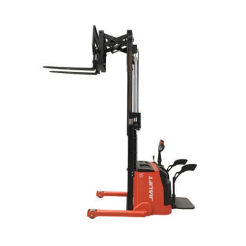 Carretilla retráctil eléctrica - Q1530GC - Zhejiang Jialift Warehouse Equipment Co., Ltd - para conductor de pie / de manipulación / de 3 ruedas