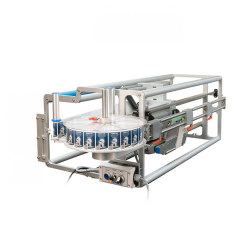 Aplicador de etiquetas para la industria farmacéutica - 500 VFFS / HFFS - HERMA GmbH - para la industria alimentaria / para etiquetas autoadhesivas / compacto
