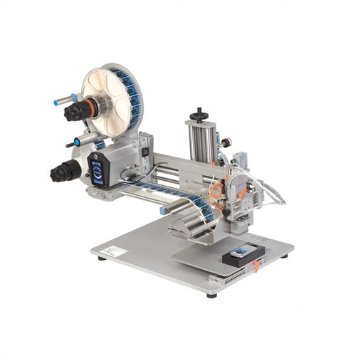 Etiquetadora semiautomática - 414 - HERMA GmbH - para aplicación en la parte superior del producto / compacta