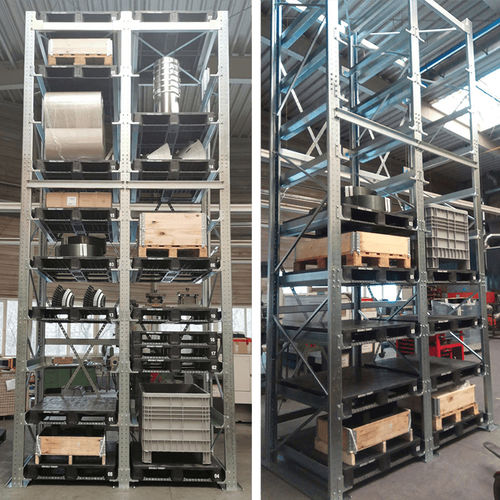 Sistema de estanterías cantilever - Böckelt - modular / para cargas pesadas / para cajas
