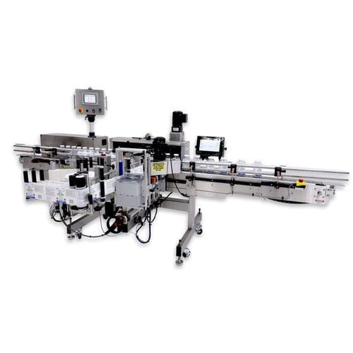 Etiquetadora automática - TECHLINE® PET - Quadrel Labeling Systems - para botellas / para aplicación en la parte superior del producto / para la industria de las bebidas