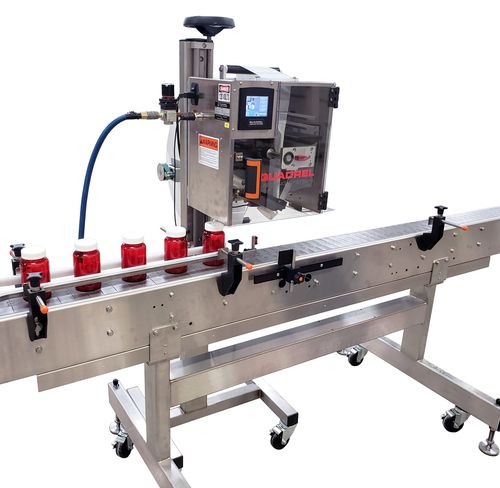 Aplicador de etiquetas controlado por PLC - SL 90 - Quadrel Labeling Systems - para embalaje / de latas / de botes