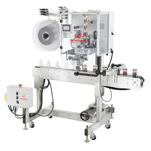 Etiquetadora controlada por PLC - SL200 - Quadrel Labeling Systems - para botellas / para aplicación en la parte superior del producto / para la industria del embotellado