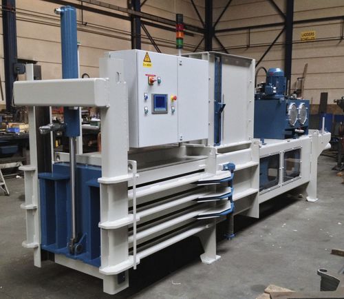 Prensa de balas para textiles - HM - Valvan Baling Systems NV - horizontal / de carga superior / de canal