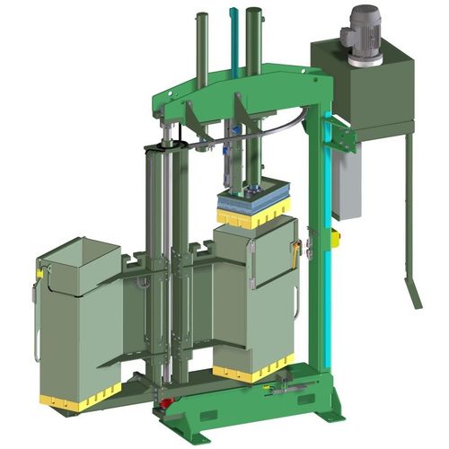 Prensa de balas para textiles - VVH40C-DSK - Valvan Baling Systems NV - vertical / de carga frontal