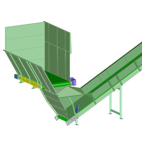 Transportador de banda - Valvan Baling Systems NV - inclinado / de carga / de pesaje