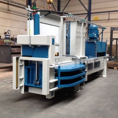 Prensa de balas para textiles - HS - Valvan Baling Systems NV - horizontal / de carga superior / de canal