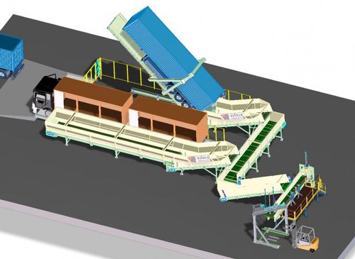 Sistema de descarga para camión - Valvan Baling Systems NV - automático