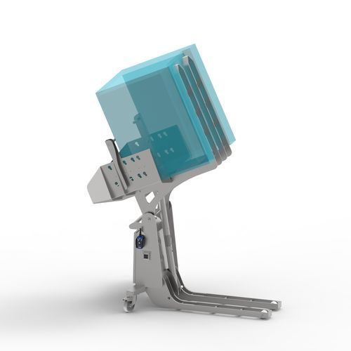 Inclinador electromanual - EBT10 - Inoxtruck - de cajas / de acero inoxidable